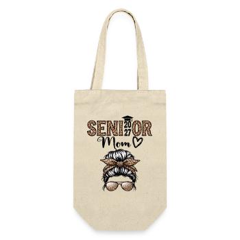 Mom Senior 2027 Proud Mom of A Class of 2027 - Gift Bag for Bottles - nature - Front