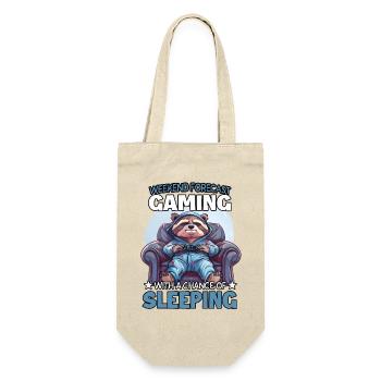 Raccoon gamers in sleep mode - Gift Bag for Bottles - nature - Front