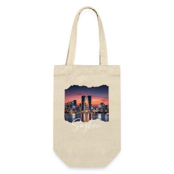 Suzhou Skyline Sunset Script - Sac à bouteille - nature - Devant