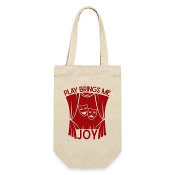 Musical Theatre Play Brings Me Joy Theater Design - Gift Bag for Bottles - nature - Front