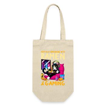 Gamer Gaming Cat Ramen Video Game - Gift Bag for Bottles - nature - Front