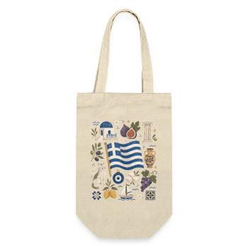 Greece | Islands, Olives & Antiquity - Gift Bag for Bottles - nature - Front