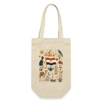 Ägypten | Pyramiden, Nil & Antike - Gift Bag for Bottles - nature - Front