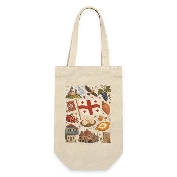 Georgia | Caucasus, Enjoyment & Home - Gift Bag for Bottles - nature - Front