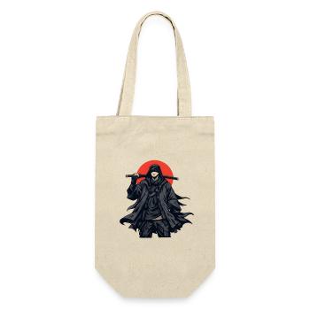 Combattant cape noir avec matraque - Sac à bouteille - nature - Devant