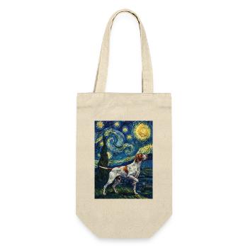English Pointer Starry Night - Dog Dad Bird Dog - Gift Bag for Bottles - nature - Front