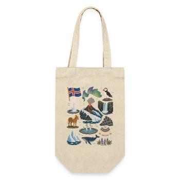 Iceland | Volcanoes, Geysers & Northern Lights - Gift Bag for Bottles - nature - Front