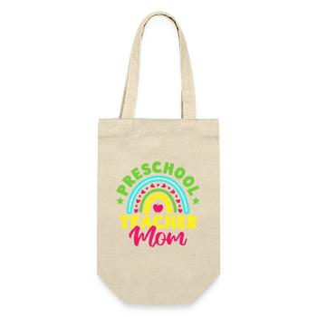 Pre K Teacher Preschool Mom Kindergarten Teacher - Gift Bag for Bottles - nature - Front