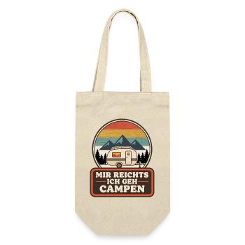 Mir reichts ich gehe Campen lustige Camping Spruch - Geschenkbeutel für Flaschen - Natur - Vorne