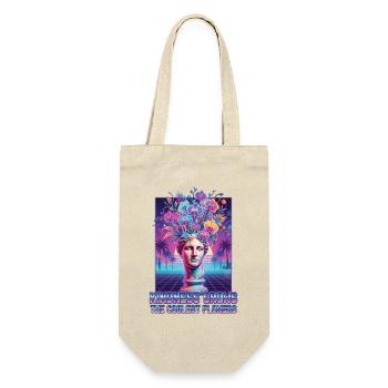 Kindness Grows The Coolest Flowers - Gift Bag for Bottles - nature - Front