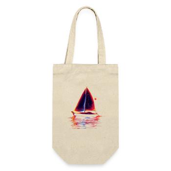 Oldschool Sailing - Gift Bag for Bottles - nature - Front