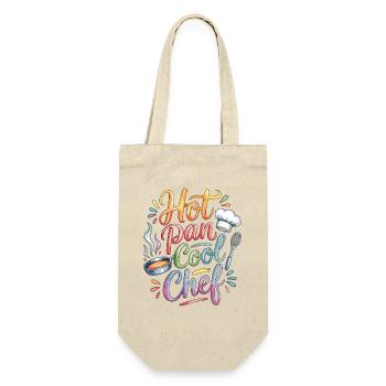 Restaurant Chef Hot Pan Cool Chef Food Preparation - Gift Bag for Bottles - nature - Front