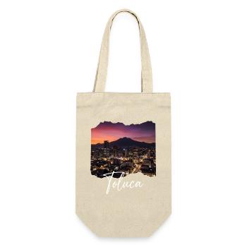 Toluca Skyline Abendstimmung - Geschenkbeutel für Flaschen - Natur - Vorne