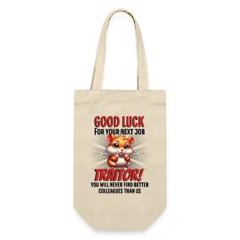 Funny Farewell Coworker - Gift Bag for Bottles - nature - Front