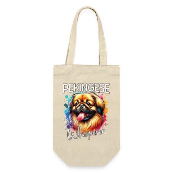 Pekingese Whisperer - Gift Bag for Bottles - nature - Front