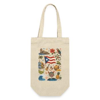 Puerto Rico | Caribbean, Music & Island Feeling - Gift Bag for Bottles - nature - Front