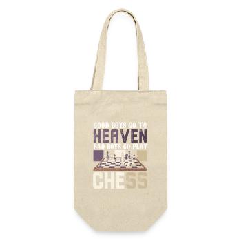 Chess Chess Player Chessboard - Gift Bag for Bottles - nature - Front