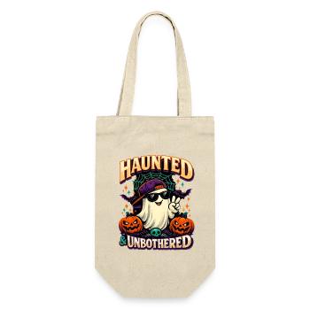 Haunted & Unbothered Cool Ghost Geist Halloween - Gift Bag for Bottles - nature - Front
