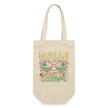 Malle Party Crew Summer Holiday Party - Gift Bag for Bottles - nature - Front