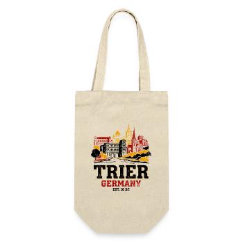 Historical Trier Germany City Skyline Novelty - Gift Bag for Bottles - nature - Front