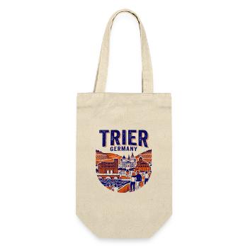 Historical Trier Germany City Skyline Novelty - Gift Bag for Bottles - nature - Front