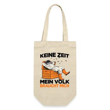Imkerhut Imkeranzug Bienen Fan Humorvolles Bienen - Geschenkbeutel für Flaschen - Natur - Vorne