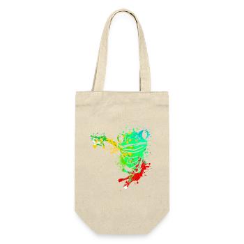 Frog Splash Art - Sac à bouteille - nature - Devant