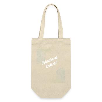 Heimatliebe Nord Feierabend Endlich!  - Geschenkbeutel für Flaschen - Natur - Vorne