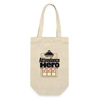 Homeroom Teacher Gift Attendance Hero First Day of - Gift Bag for Bottles - nature - Front