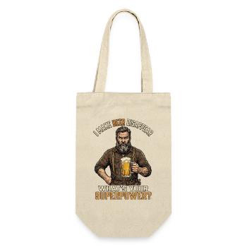 I Make Beer Disappear Craft Beer - Gift Bag for Bottles - nature - Front