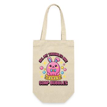 Tous mes soucis sont des bulles de savon - Sac à bouteille - nature - Devant