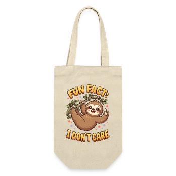 Funny Sarcastic Fun Fact I Don't Care - Gift Bag for Bottles - nature - Front