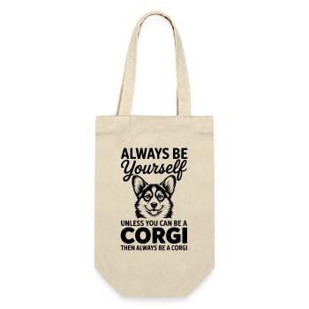 Expressions de cardigan corgi gallois Cadeau drôle de corgi - Sac à bouteille - nature - Devant