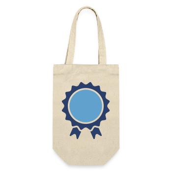 Achievement Award Badge Ribbon Design - Gift Bag for Bottles - nature - Front