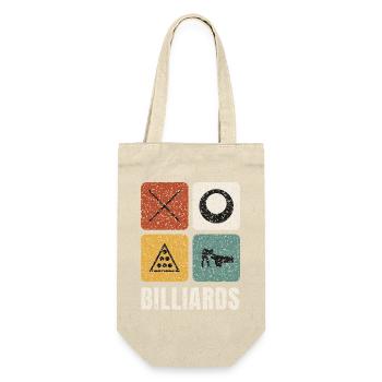 Billiards Vintage Panels - Gift Bag for Bottles - nature - Front