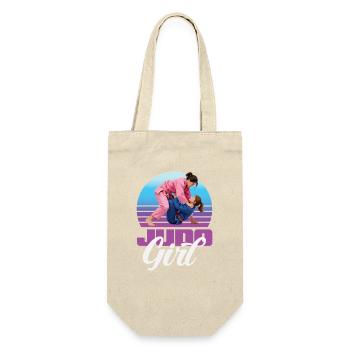 Judo Girl Retro Girl Martial Arts Judoka - Sac à bouteille - nature - Devant