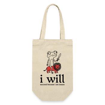 Froschritter with lion companion - Gift Bag for Bottles - nature - Front