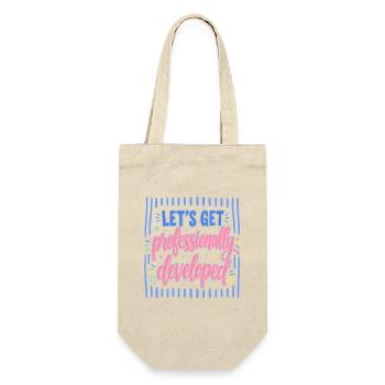 Let's professionally developed - Gift Bag for Bottles - nature - Front