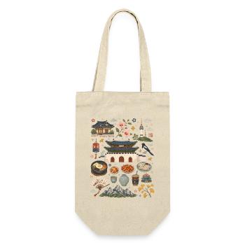 Seoul | Palaces, Street Food & Korea - Gift Bag for Bottles - nature - Front