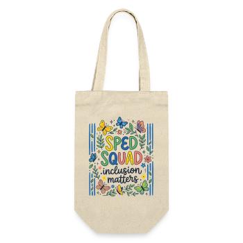 Sped Squad Butterfly Special Education Teacher - Gift Bag for Bottles - nature - Front