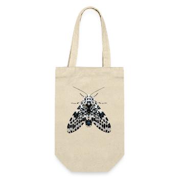 Giant Leopard Moth Hypercompe scribonia Realistic  - Gift Bag for Bottles - nature - Front
