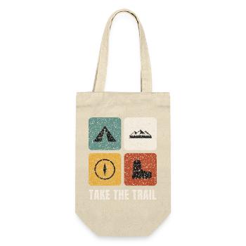 Hiking Vintage Panels - Gift Bag for Bottles - nature - Front