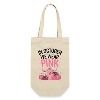 October Cancer Support Pumpkin - Gift Bag for Bottles - nature - Front