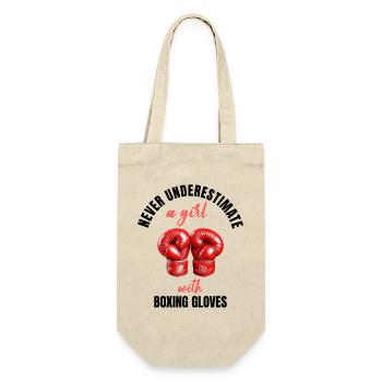 Pouvoir des filles boxeuses - Sac à bouteille - nature - Devant