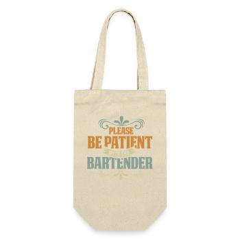 waiter bartender bartender bartender barchef - Gift Bag for Bottles - nature - Front