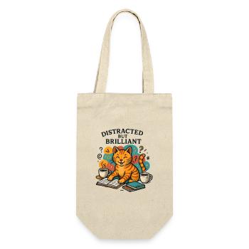 Distraction but brilliant cat study - Gift Bag for Bottles - nature - Front