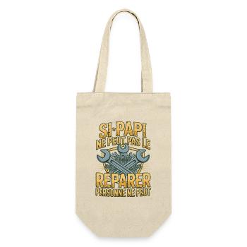 Si Papi Ne Peut Pas Le Réparer Cadeau Bricolage - Sac à bouteille - nature - Devant