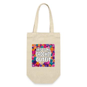 Voici ma tenue au crochet - Sac à bouteille - nature - Devant