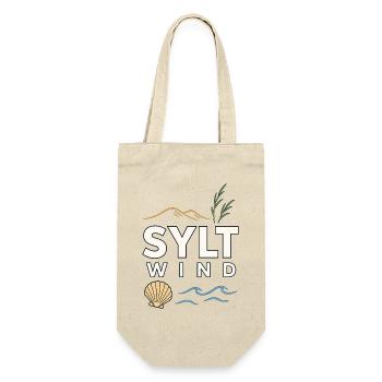 Sylt Wind North Sea Island Motif with Sea & Dunes - Gift Bag for Bottles - nature - Front