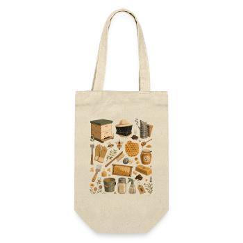 Bee Love | Beekeeping & Honey - Gift Bag for Bottles - nature - Front
